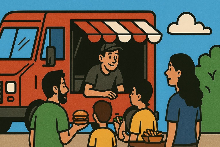 Foodtruck auf Party